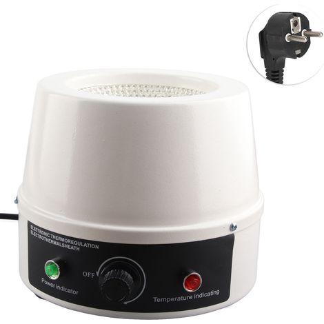 Manteau chauffant électrique de laboratoire, jaquette chauffante thermostatique avec contrôle de température, 1000 mL, 300 W, prise UE 220 V (1/5)