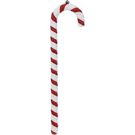 PENDENTE BASTONCINO DI ZUCCHERO ROSSO E BIANCO 62,5CM