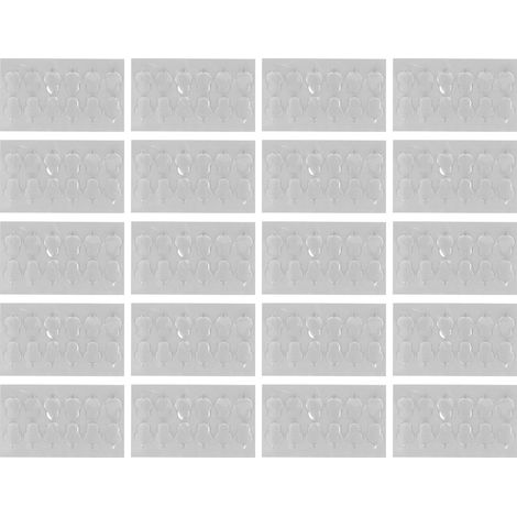 240 pièces ruban adhésif transparent colle acrylique 18mm x 14mm x 1.5mm mastic collant amovible (1/5)
