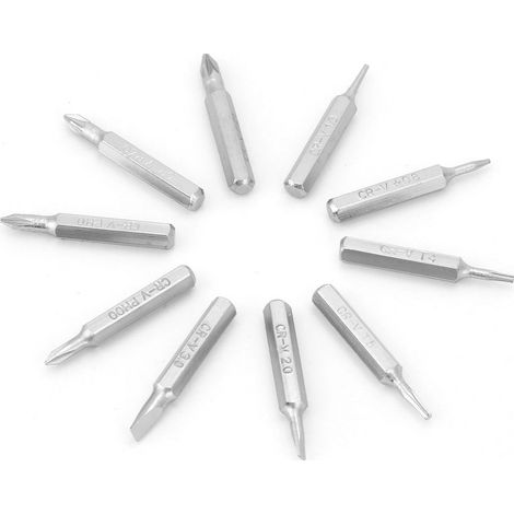 10-teiliges Schraubendreher-Bit-Set mit 4-mm-Schaft, Reparaturwerkzeug PH00/PH0/Z1/Z0/3.0/2.0/1.0/T5/T4/Star 08 (1/5)