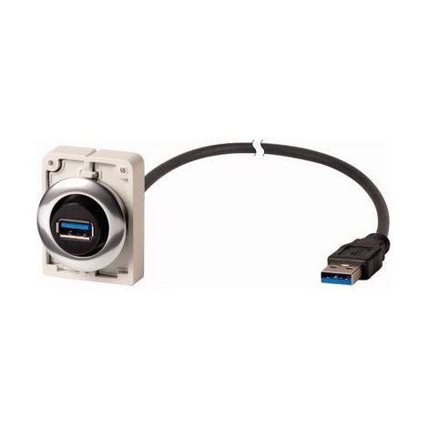 Connec.femelle USB 30mm affl.câble 30cm EATON M30C-FUSB-30 (1/2)