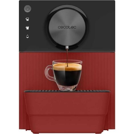 Cecotec – Cafetière à dosettes superautomatique 1350W – 19 bars de pression – Système de pré-infusion – Réservoir 1,1L – Mouture réglable 5 niveaux