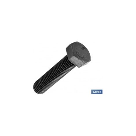 Pack mit 200 DIN-933 C-8.8 M-5 X 10 N Schrauben aus schwarzem Stahl