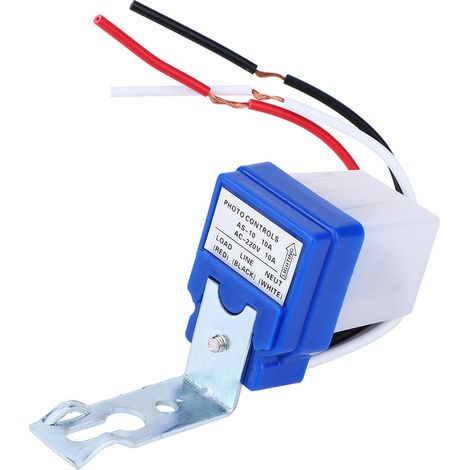 Lot de 2 interrupteurs crépusculaires extérieurs rue capteur photoélectrique Photoswitch AS-10A-220V AC220V (1/5)