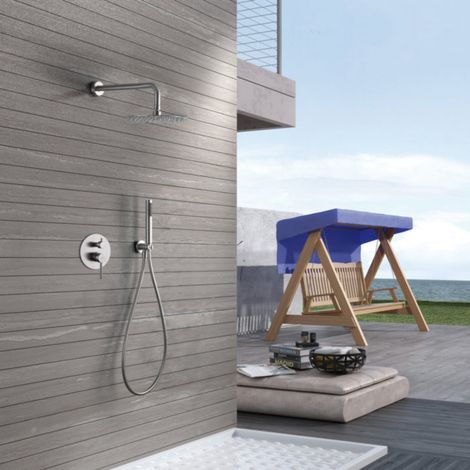 Imex -  Columna Ducha Empotrada con Grifo Acero S.304 (1/5)