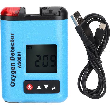 Détecteur de gaz portable AS8801 Smart Sensor O2 Testeur d'oxygène Industriel Moniteur de sécurité (1/5)