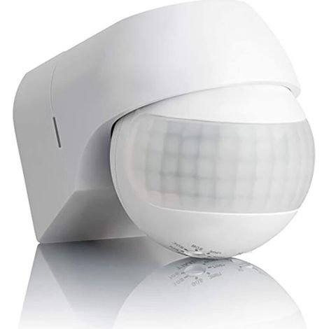 Infrared motion sensor switch, surface mounting, max. range 30 m, 180° rotatable