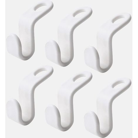 KLVGTIFS PU - Cintre multifonctionnel, accessoires de rangement multifonctionnels pour la maison, support pliable, crochet magique, cintres, 6 cin (1/4)
