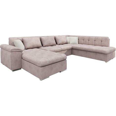 Sofá rinconero Comfivo Gemma V, Izquierda, Función de descanso, Almacenaje, 348x205x76cm, 0 (1/5)