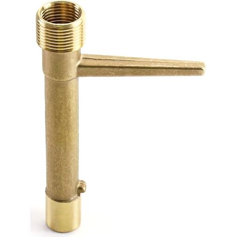 Clé de vanne à raccord rapide, laiton 3/4 po — Outil d'irrigation et d'arrosage, clé pour arroseur, clé agricole — Cour et jardin