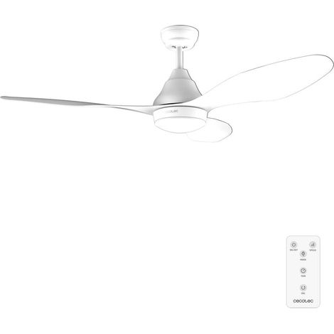 Ventilateur de Plafond avec Lumière EnergySilence Aero 5200 White - 62 W, Diamètre 122 cm, LED 18 W, 3 Vitesses et 3 Pales, Minuterie 8 Heures, Mode Été/Hiver (1/5)