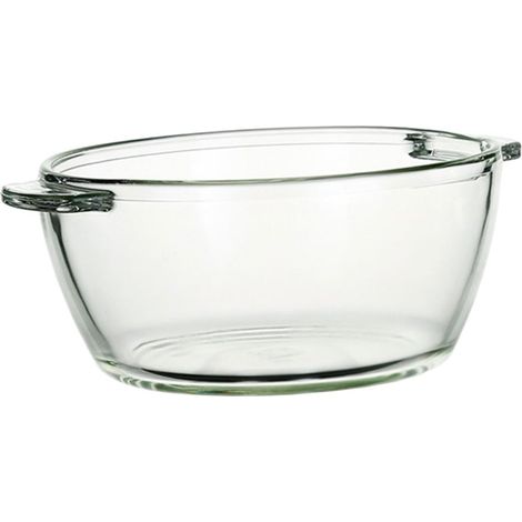 Bol Mélangeur en Verre Transparent 1l Poignée – Grand Saladier Ménager Polyvalent pour Soupe, Nouilles et Service, Bol Cuisine Solide et Facile à Nettoyer, Usage Domestique (1/5)