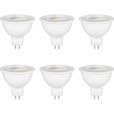 Ampoule GU5.3 LED 5W Spot Blanc Froid 6000K Halogène 500LM AC/DC 12V 120° Angle GU5.3 Base à 2 Broches Non-dimmable (1/4)