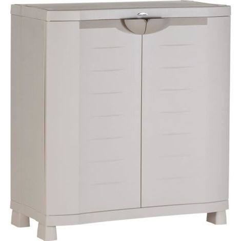 Plastiken SPACESAVER 90 armadio basso beige chiaro (1/4)