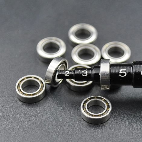 Kit di cuscinetti mini MR74Z (10 x 4 x 7 x 2 mm), foro da 4 mm, parti di aggiornamento per auto radiocomandate, cuscinetti 4 x 7 x 2 (1/5)
