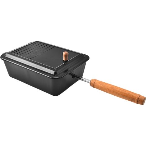 Machine à pop-corn antiadhésive avec longue poignée amovible, robuste et portable, idéale pour la cuisine, le camping et les fêtes.