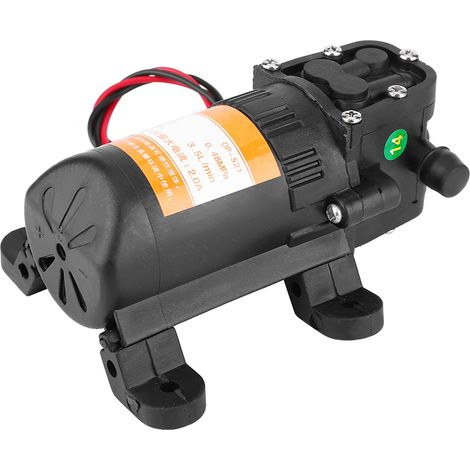 Hochwertige Mini-Membranwasserpumpe aus Kunststoff, 12 V, 0,48 MPa, 3,5 l/min (1/5)