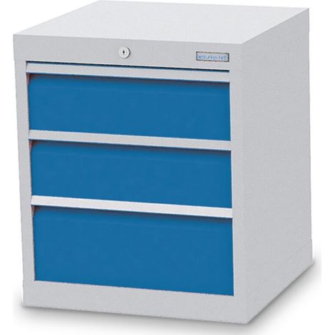 Schubladenschrank, Tiefe 500 mm, R 18-16, Schubladenanzahl: 3 Maße in mm (BxTxH): 530 x 500 x 619