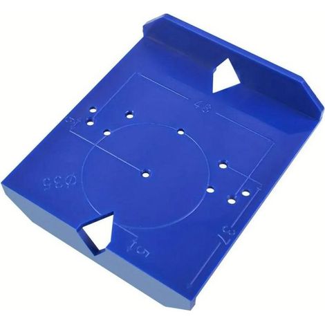Bohrschablone für 35/40-mm-Scharniere – leichtes ABS, präzise Positionierung, kontrollierte Bohrtiefe, für Möbel- und Schranktüren (1/5)