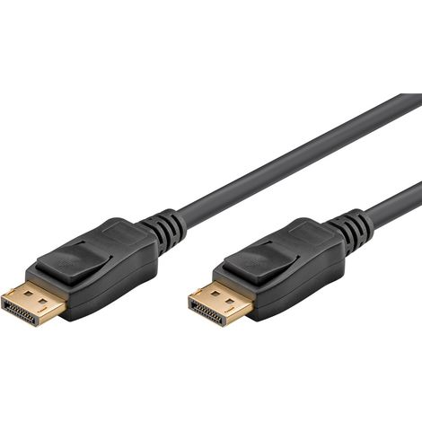 goobay Cable DisplayPort 2.1, Cable DP 2.0 3M, 54 Gbit/s, 10K/60Hz, 8K/120Hz, 4K/144Hz, Full HD (1080p) /240Hz, soporte HDR, compatible con FreeSync/G-Sync, para PC, Monitor, Gaming, 74757