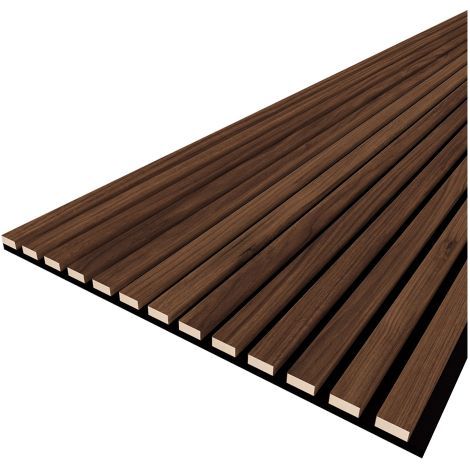 PANNELLO FONOASSORBENTE A DOGHE 'BELLA PRO' colore noce scuro 2 PZ