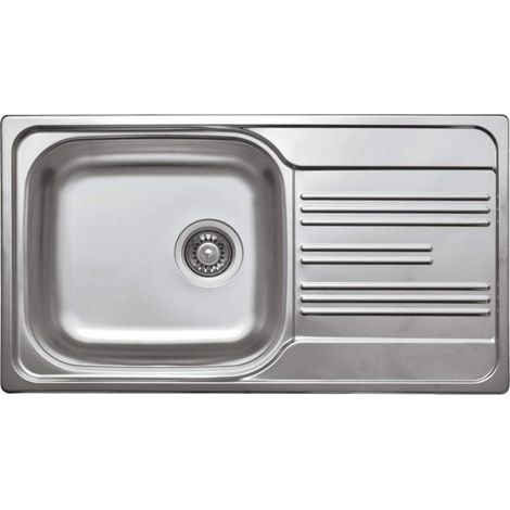 deante Xylo fregadero de acero 1 cubeta con escurridor décor