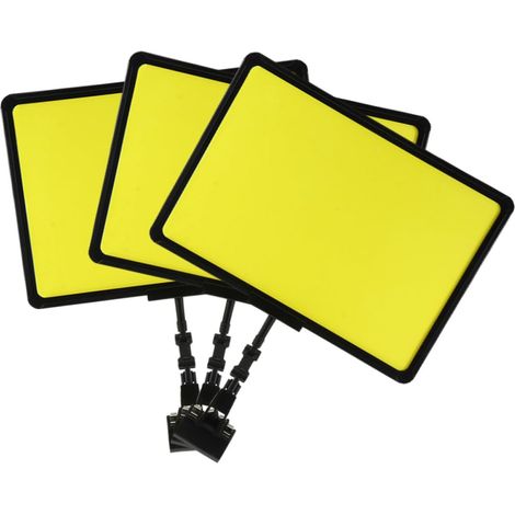BESTonZON Support pour étiquettes de prix ABS amarillo 3 unités (1/5)