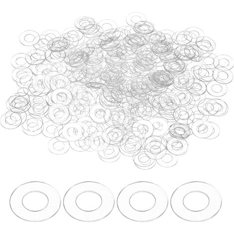 300pcs Rondelles Plates M3.5 3.5mm Alésage 6mm OD 0.5mm Épaisseur (1/5)