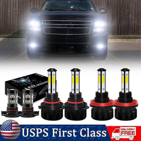 Fari anteriori e fendinebbia a LED per modelli Chevrolet Avalanche dal 2007 al 2013, confezione da 6 pezzi, temperatura di colore 6000K, marca Shencono. (1/5)