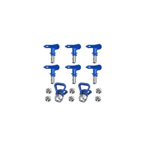 Lot de 6 buses de pulvérisation réversibles sans air – Modèles 211, 315, 417, 515, 517, 523 – Pour peinture intérieure et extérieure (1/5)