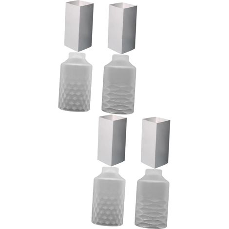 4 Ensembles Moules à Bougie Silicone Diy de Moules à Bougie Cylindriques avec Supports Papier pour Artisanales de Bougies Parfumées et Décorations Personnalisées (1/5)