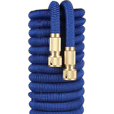 Manguera telescópica, manguera de alta presión para lavado de autos, pistola de agua, dispositivo de lavado doméstico, lavado de autos a prueba de explosiones, fácil de guardar, manguera mágica, 10 m (1/3)