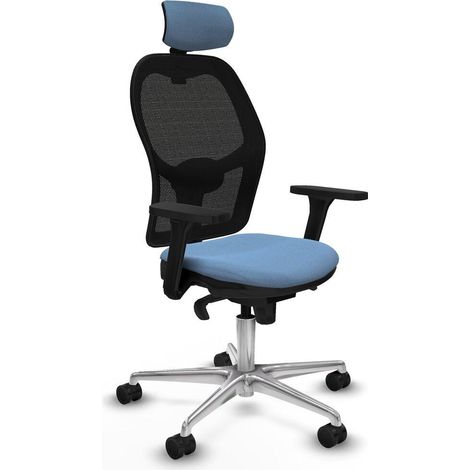 piqueras-y-crespo Sedia da ufficio blu cielo confortevole
