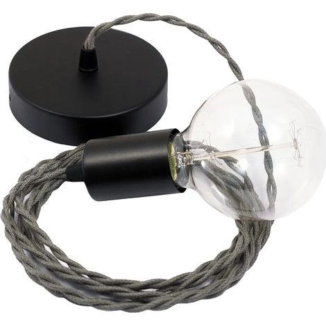 Lámpara colgante creative-cables tc63 cable textil cobre 20 cm (1/3)