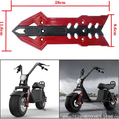 Panneau de garniture avant en ABS absorbant les chocs pour pièces de modification du scooter électrique Harley Citycoco. (1/5)