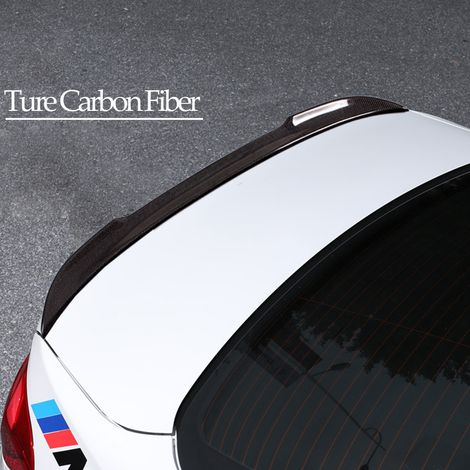 Car modification suitable for BMW 3 Series, 5 Series, F30, F35 carbon fiber rear wing, M4 blade style, no drilling required - carbon fiber - (1/4)