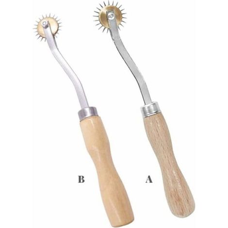 Roue De Traçage - Métal Acier Inoxydable - Pour Marquage Direct Sur Cuir - 1 Pièce (1/4)