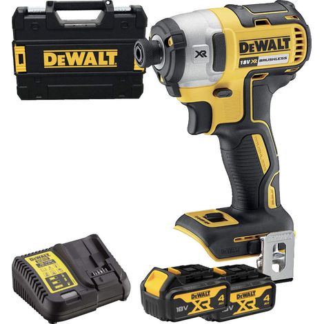 DeWALT DCF887M2 Cordless 18V Brushless Impact Driver With 2x4Ah Batts, Charger And Case (1/3)