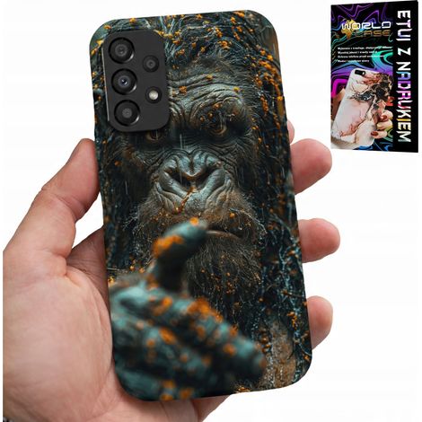 Hülle für Samsung Galaxy A53 5G – Affe, Gorilla, Tiere + Glas (1/5)