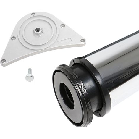 Tischbein ø 80mm Höhe 870 mm in Chrom glänzend Tischfuß Möbelfuss aus Metall (1/2)