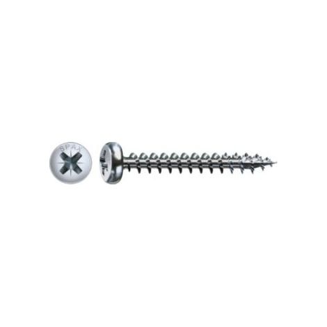 SPAX Lot de 25 vis acier tête ronde torx SPAX, Diam.3.5 mm x L.12 mm