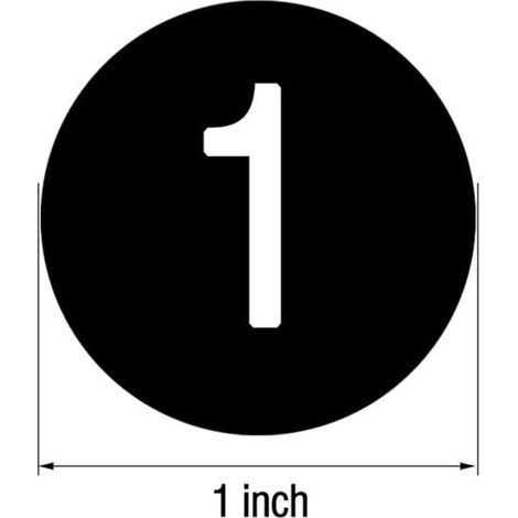 20 Feuilles 1 à 50 Numéros Autocollants 51 à 100 Numéros Autocollants Vinyle Numéros Consécutifs Autocollants 1 Pouce Autocollants Autocollants (1/3)