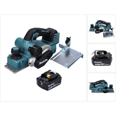 Makita DKP 181 G1 Akku Hobel Falzhobel 82 mm 18 V Brushless + 1x Akku 6,0 Ah - ohne Ladegerät