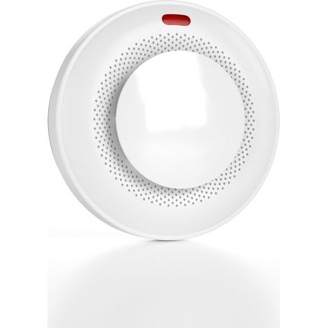 Detector de humo, alarma contra incendios, detección de 360°, alta sensibilidad, transmisión inalámbrica de 433 MHz, autodiagnóstico, potente alarma sonora.