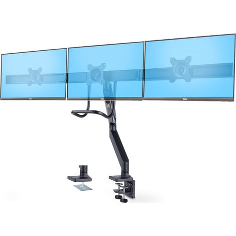 StarTech 3M1A3SG Soporte de Escritorio para Tres Monitores Negro Plateado (1/5)