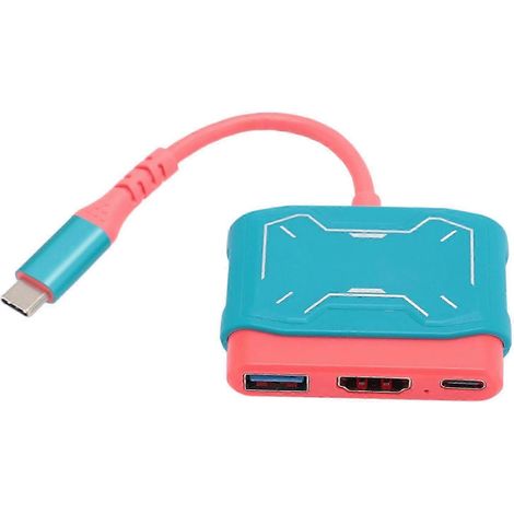 Adaptateur USB-C vers interface multimédia HD, convertisseur AV multiport USB 3.0 5 Gbit/s pour le transfert de données, compatible avec les téléphones Android de 25 à 26 pouces. (1/5)