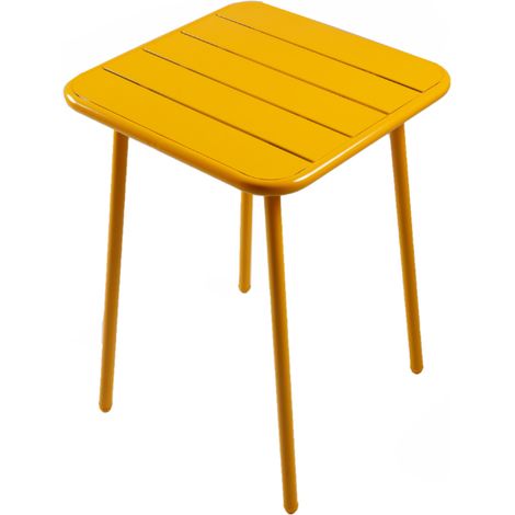 Tavolo quadrato a 2 posti 50x50cm giallo BERGAME