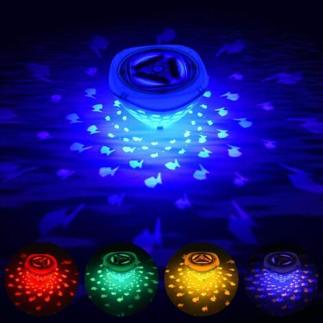 Lumière de Piscine de LED, Lampe LED Flottante étanches, Sous-Marine LED Disco IP67 Avec 6 Modes de Couleurs Assorties, Sous-Marine Lampe LED pour Piscine, Fontaine, Spa, Party (1/5)
