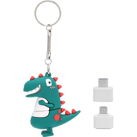 Clé USB Dinosaure 8GB avec Convertisseur Type-C, Mémoire Flash Portable USB 2.0