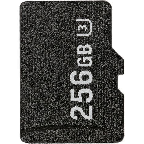 Carte mémoire TF haute vitesse : lecture jusqu'à 80 Mo/s, écriture jusqu'à 30 Mo/s. Carte mémoire Mini U3 de 256 Go pour caméras d'action embarquées. (1/5)